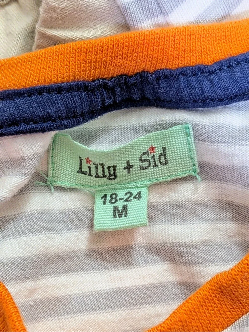 LILLY + SID, Pumpkin And Ghost 2 Piece Set, Size 18-24 Months